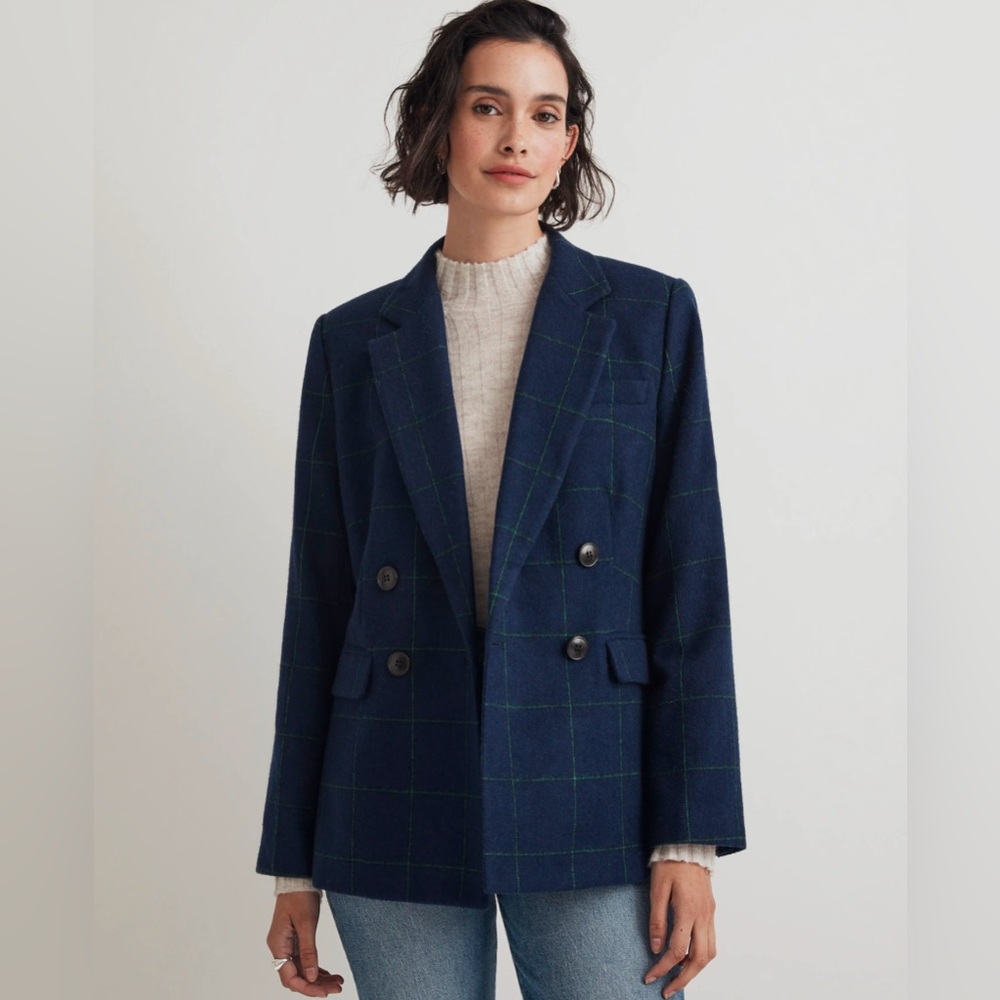 Madewell Rosedale Blazer in Plaid